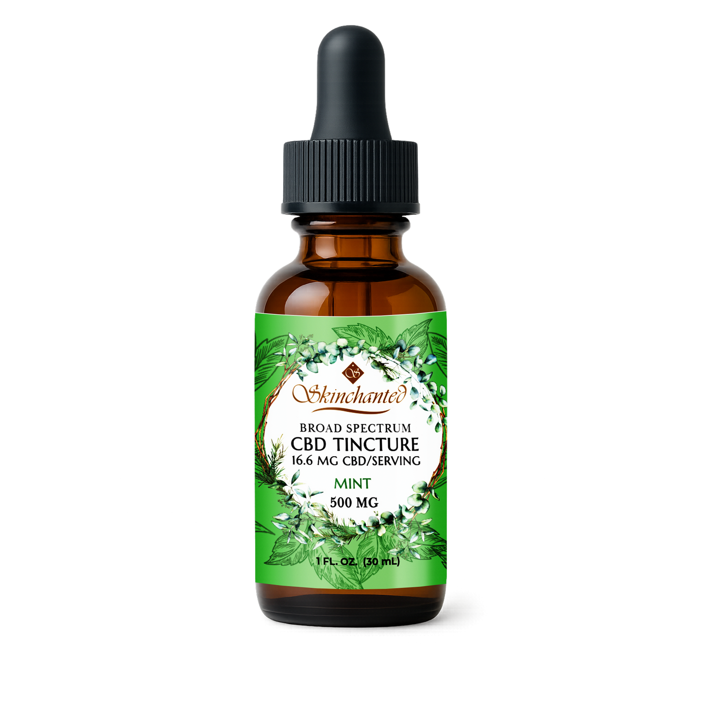 500mg Broad Spectrum CBD tincture mint