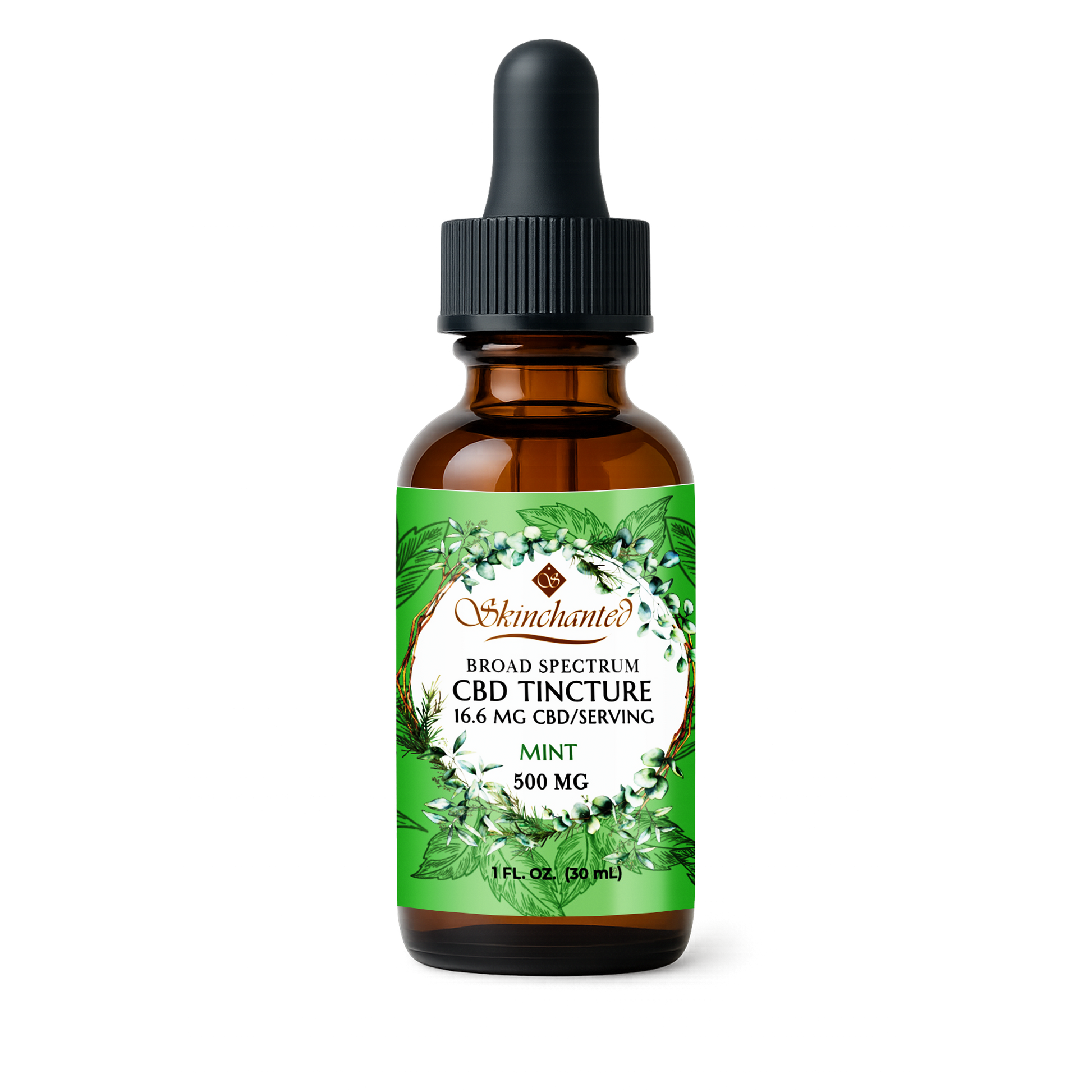 500mg Broad Spectrum CBD tincture mint